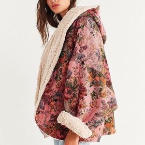 Urban Outfitters Beatrice Reversible Sherpa Coat